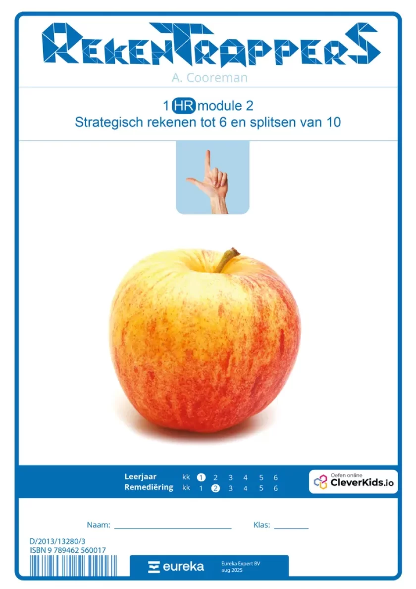 1 HR mod 2 basis strategisch rekenen tot 6 en splitsen van 10 voorkaft papier