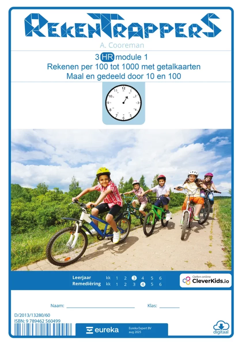 3 HR mod 1 rekenen per 100 tot 1000 met getalkaarten voorkaft digitaal