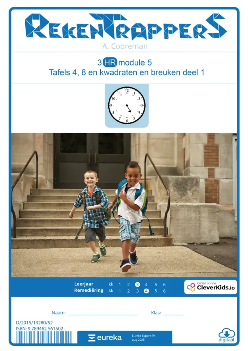 3 HR mod 5 tafels 4, 8 en kwadraten en breuken deel 1 voorkaft digitaal