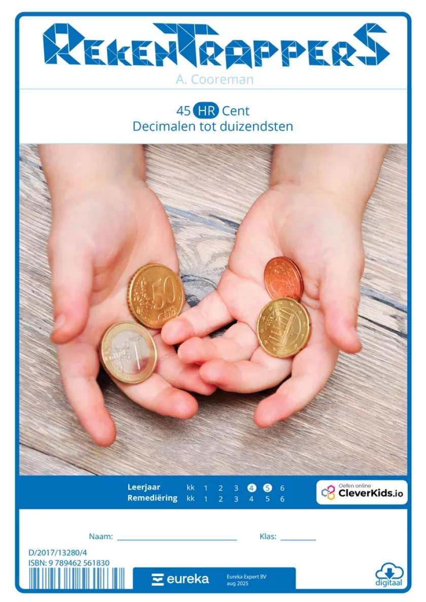 45 HR cent decimalen tot duizendsten voorkaft digitaal